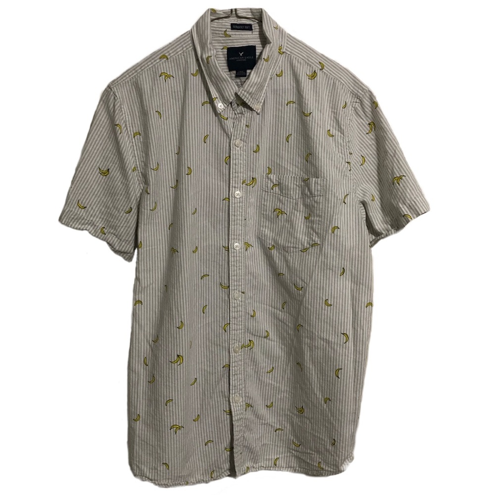American Eagle Short Sleeve Button-up